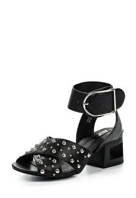 LOST INK  MEGAN STUD BLOCK HEELED SANDAL