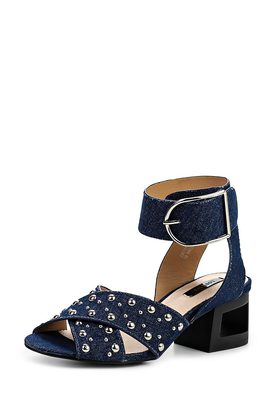 LOST INK  MEGAN STUD BLOCK HEELED SANDAL