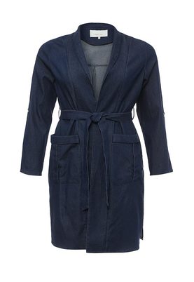 LOST INK PLUS  DENIM TRENCH COAT